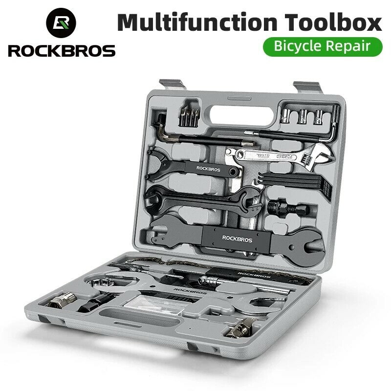 Complete Bike Repair Tool Kit Set - 44 Pieces for Bicycle Maintenance