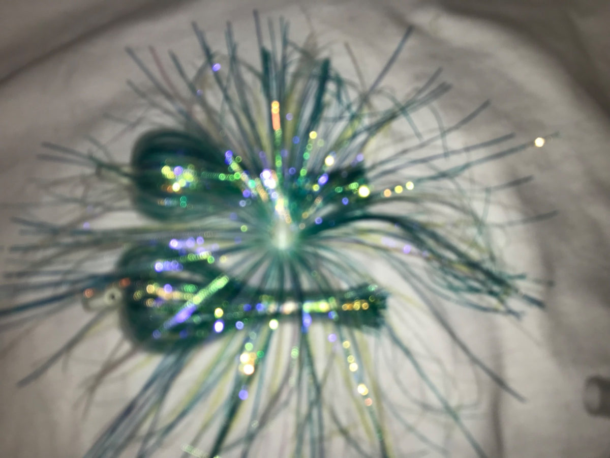 Salmon Trolling Flies Pack of 3 - 4 Inch Rigged Tourney Style for Salmon Fishing