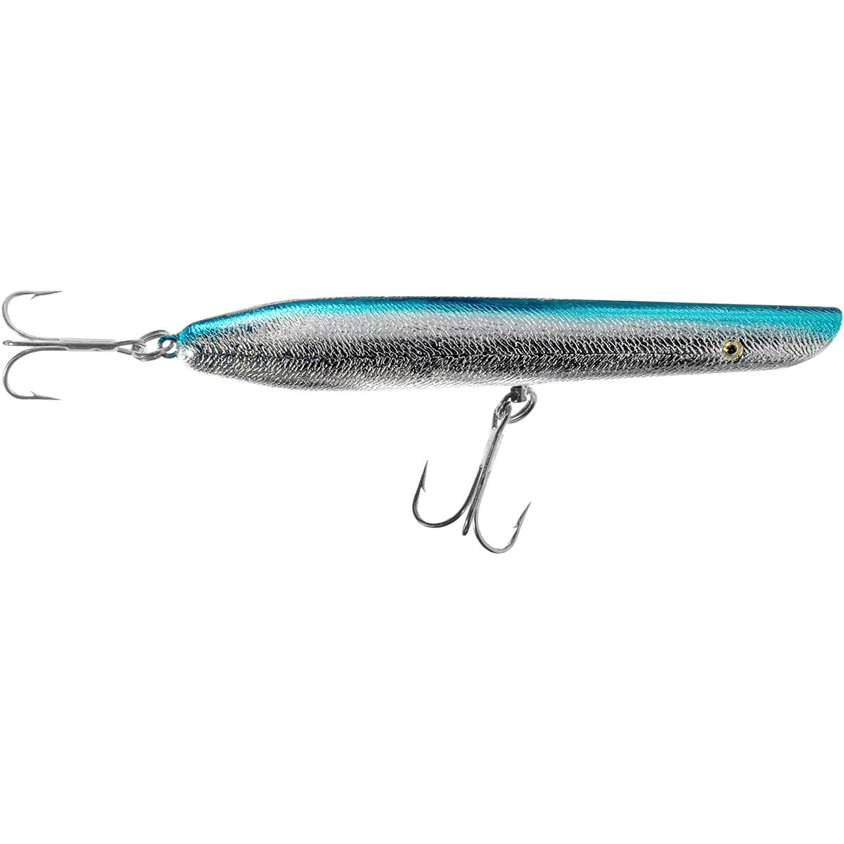 Cotton Cordell 6-Inch Pencil Popper Fishing Lure 1 oz Chrome Blue Back