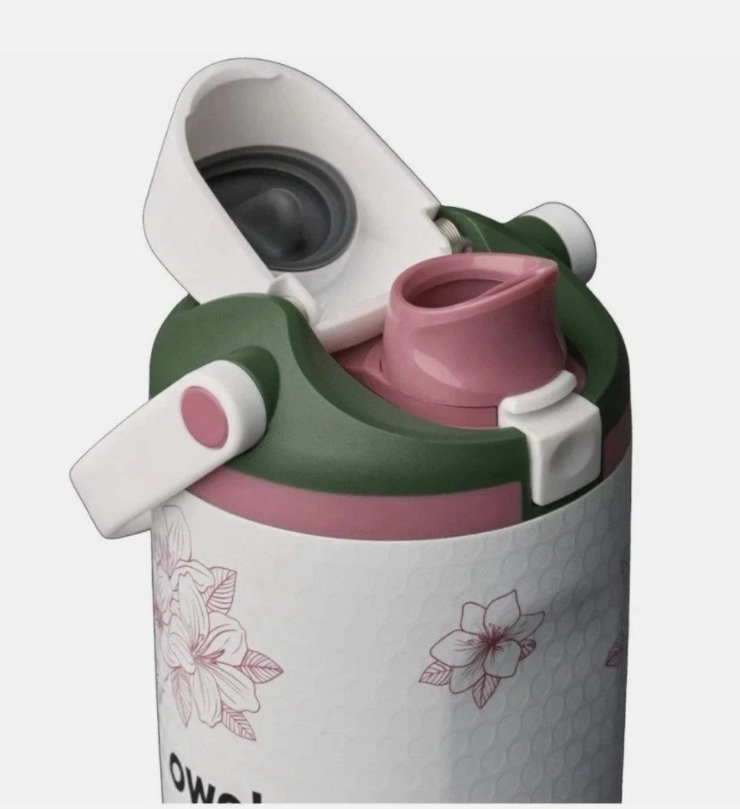 Insulated Stainless Steel Water Bottle with Leak-Proof Lid - 30oz