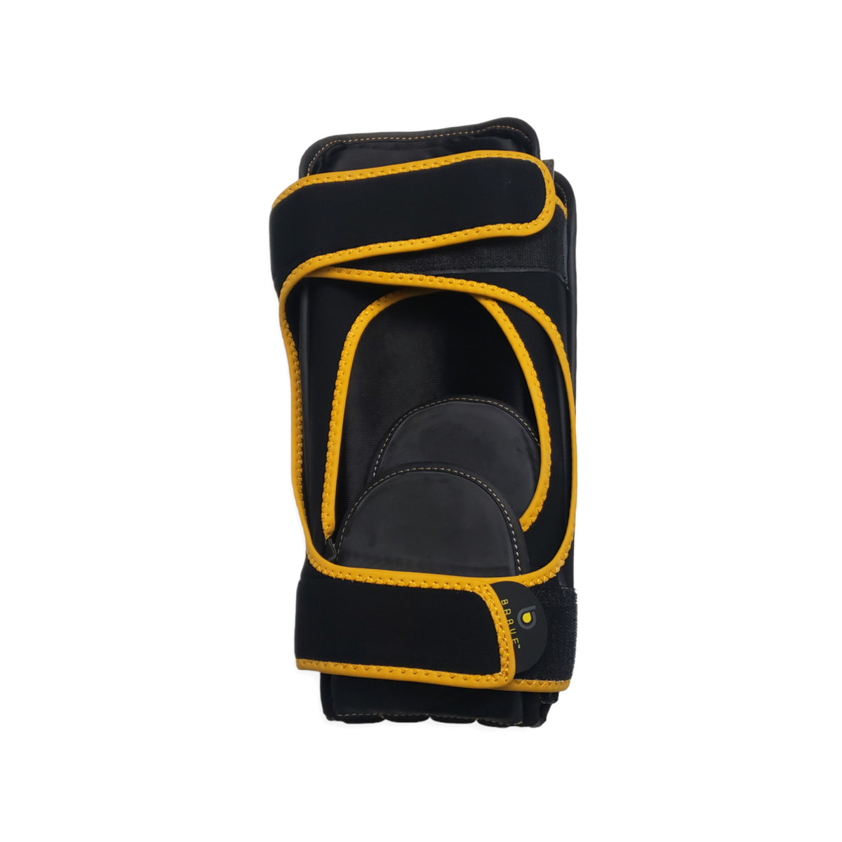 Martial Arts & MMA Shin and Instep Guards - Black and Gold, Size L/XL