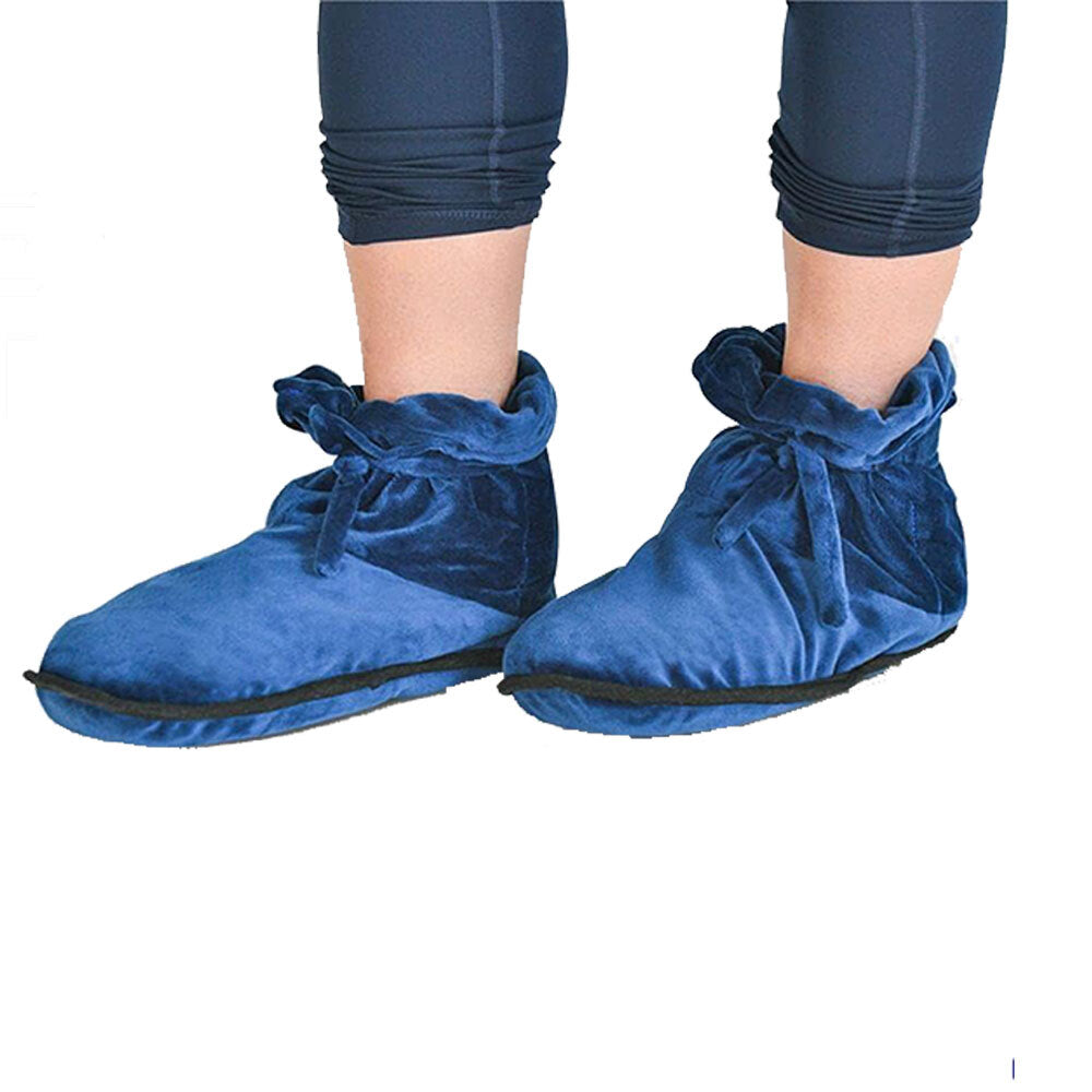 Microwaveable Heated Slippers for Men Women Pain Relief Foot Warmers