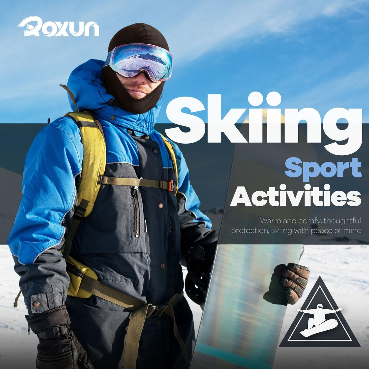 Pack of 5 Multifunctional Ski Masks and Neck Gaiters for Motorcycle & Outdoor Activities