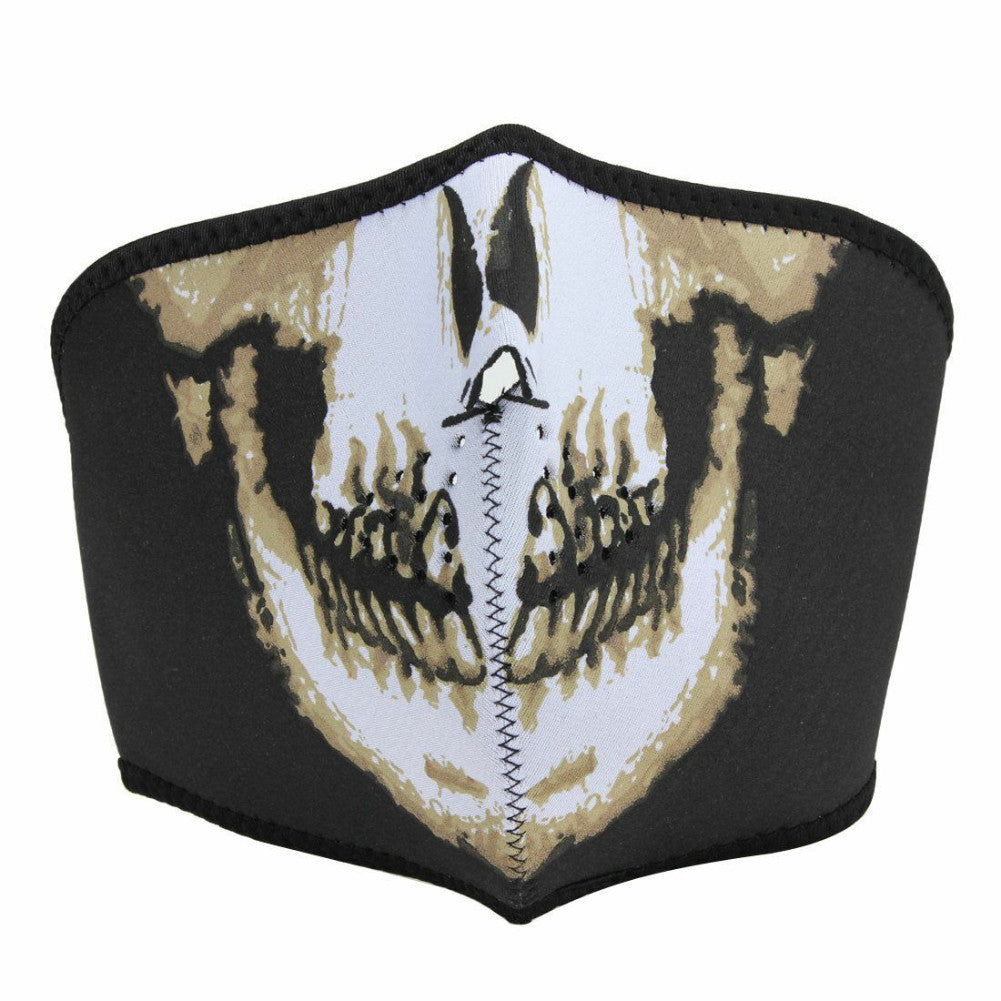 Half Face Mask Scarf for Cycling Motorcycle Skulls Unisex