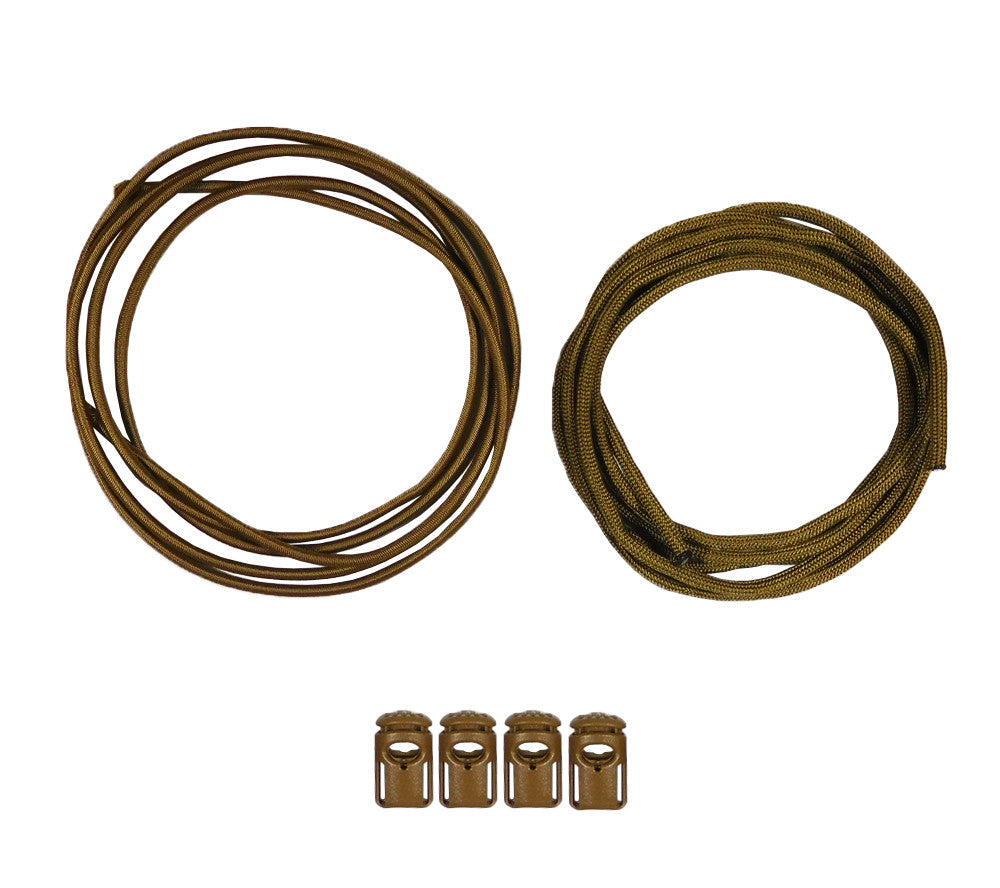 Paracord Kit with Shock Cord and Cordlocs for Camping & Tactical Use