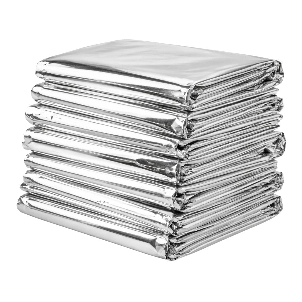 Emergency Blankets 52x82 Inches Thermal Mylar Survival Rescue Bulk Pack