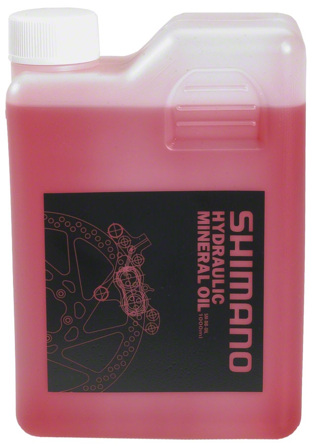 Hydraulic Disc Brake Fluid 1 Liter for Mountain and Road Bikes - Mineral Oil