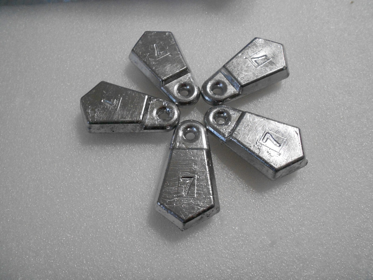 30 Pack 7 OZ Flat Bank Sinkers for Fishing Tackle - Do-It Mold