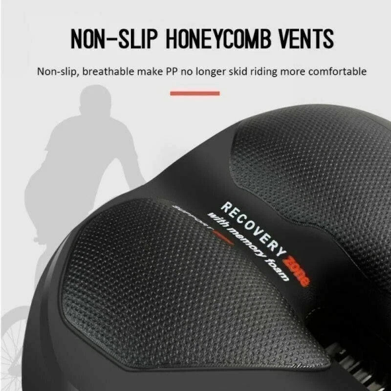 Wide Gel Bicycle Saddle Seat Cushion for Comfortable Cycling - 2 Pack