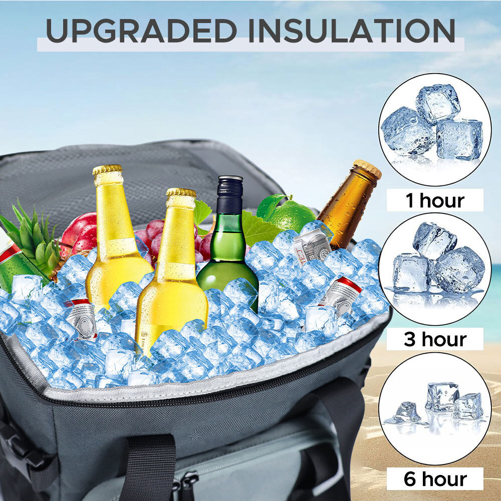 Insulated Leakproof Backpack Cooler for Picnic Beach Travel Outdoor 20L