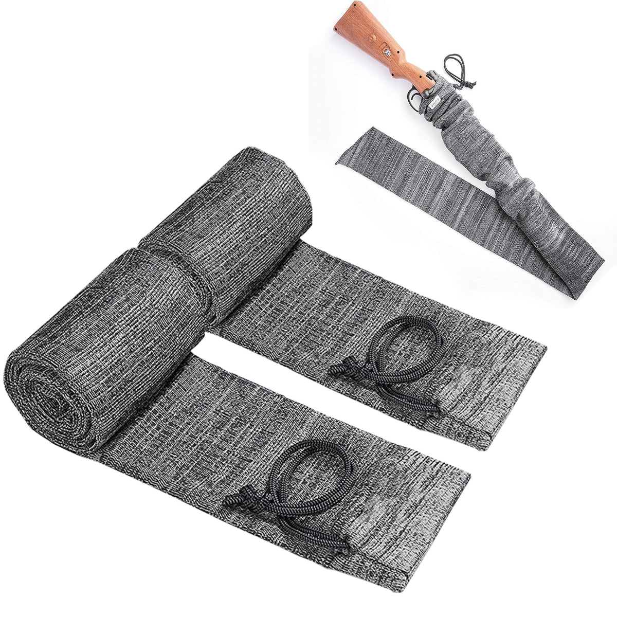 Silicone Treated Gun Sock Sleeve 52 Inch for Rifles & Scopes - Multi Color Set