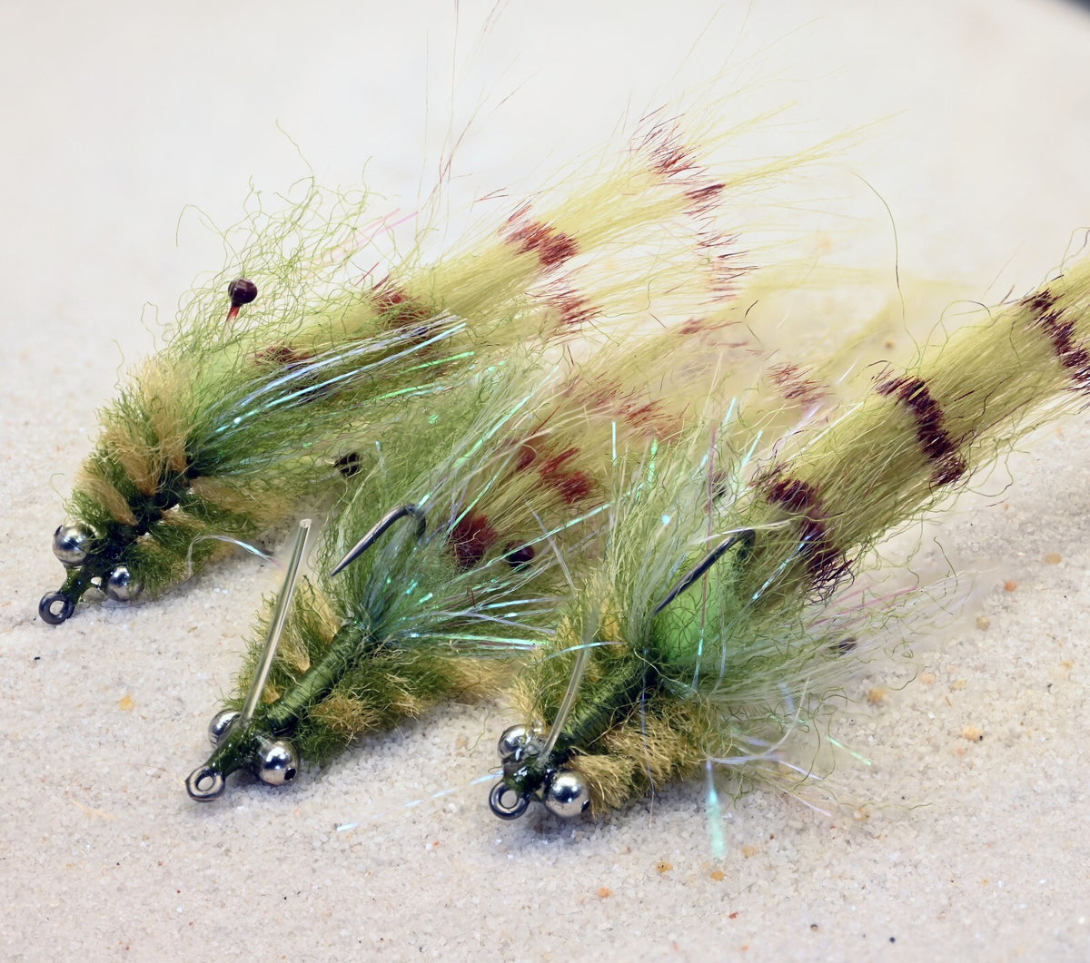 Fly Fishing Shrimp Pattern Flies - Multiple Colors, Mustad Hook #2