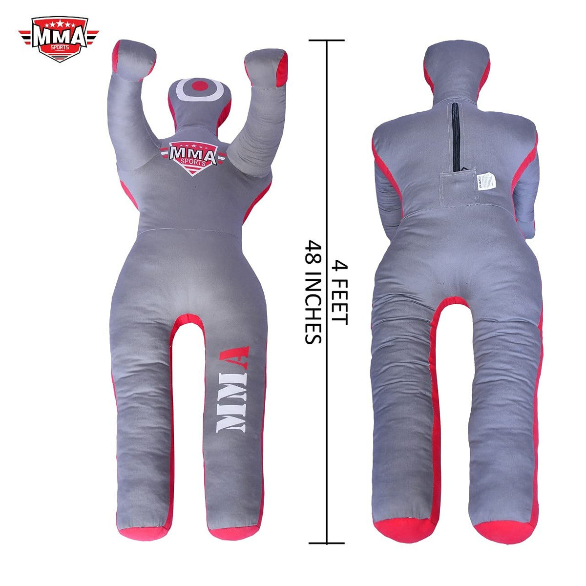 Kids 4ft Grappling Dummy for Martial Arts Training - Adjustable Weight & Safe Practice