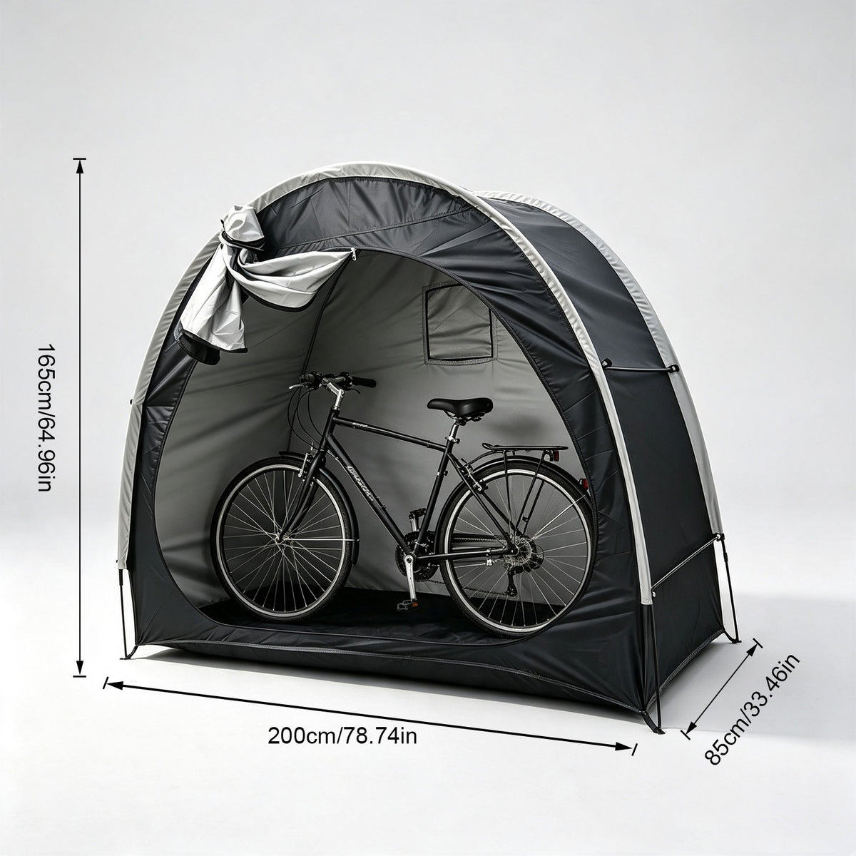 Portable Waterproof Bike Storage Tent for 2-4 Bicycles Outdoor Shelter