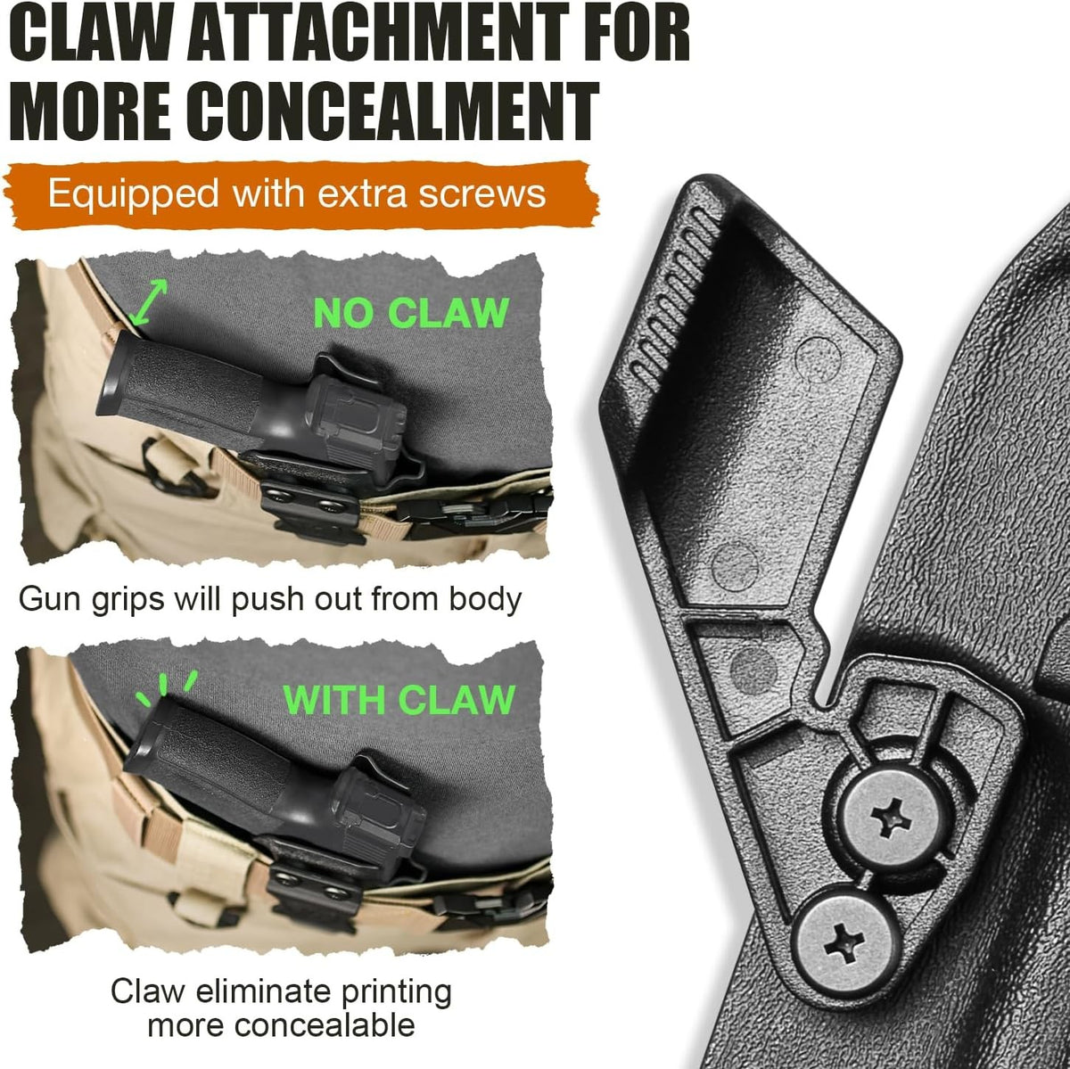 Concealed Carry IWB Holster for Springfield Echelon 4.0C/4.0FC with Optics Cut