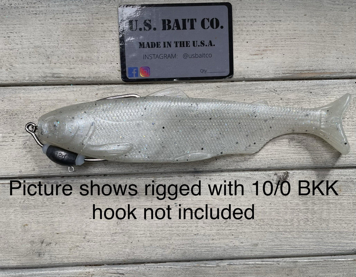 8-Inch Weedless Swimbait Dark Trout Color Soft Plastic Lure