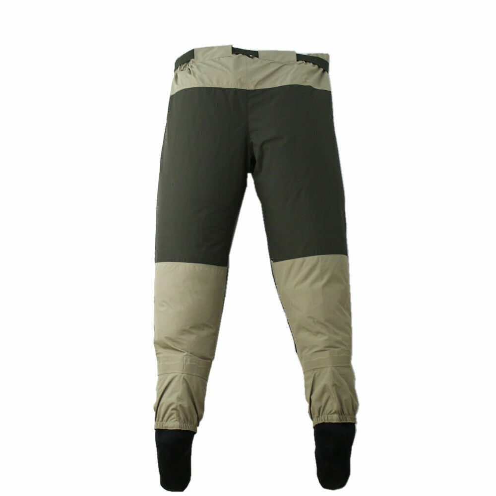 Waterproof Fly Fishing Waders Pants with Adjustable Waist and Neoprene Booties