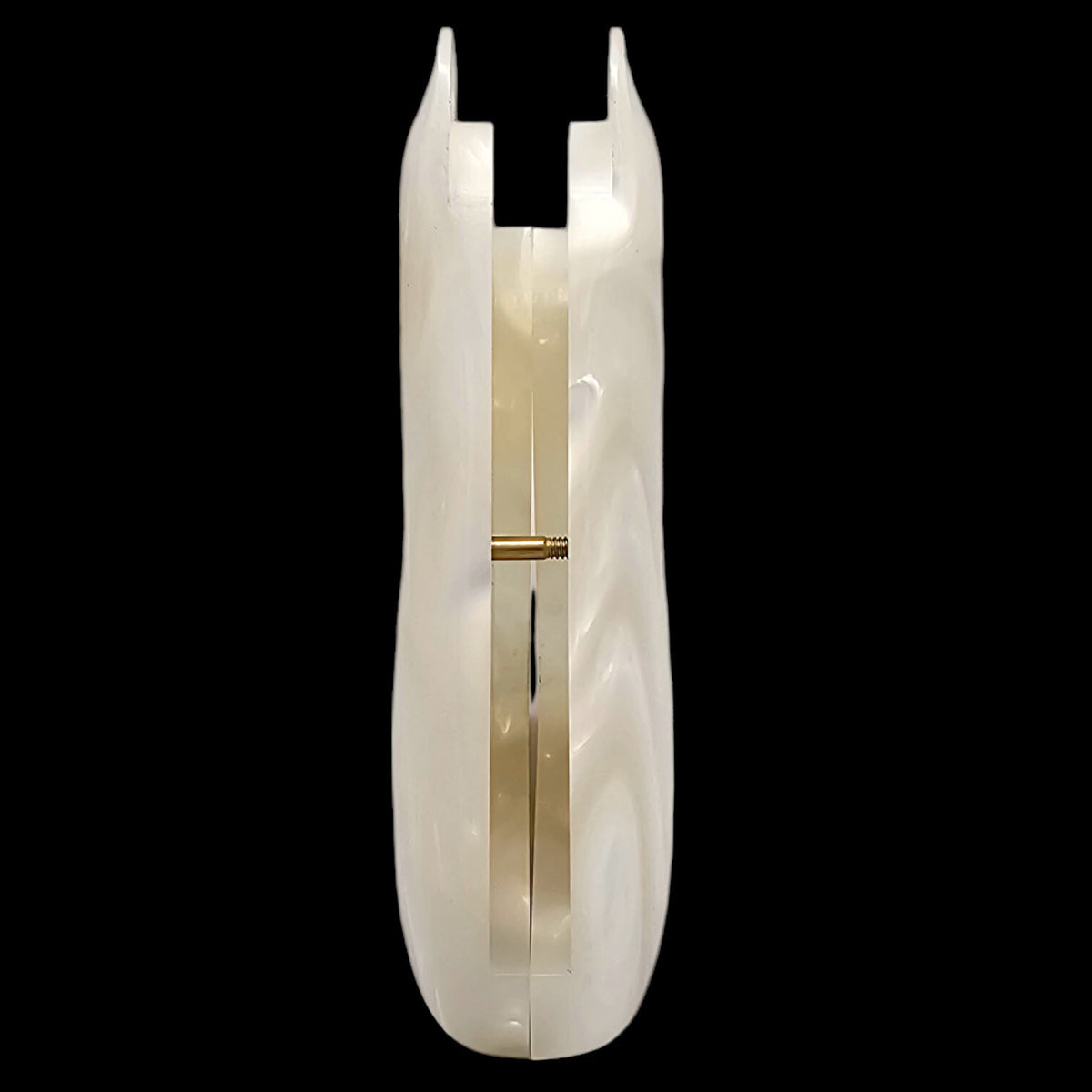 Premium White Pearl Grips for Colt Python & Anaconda Revolvers - CNC Fit, Gold Emblem