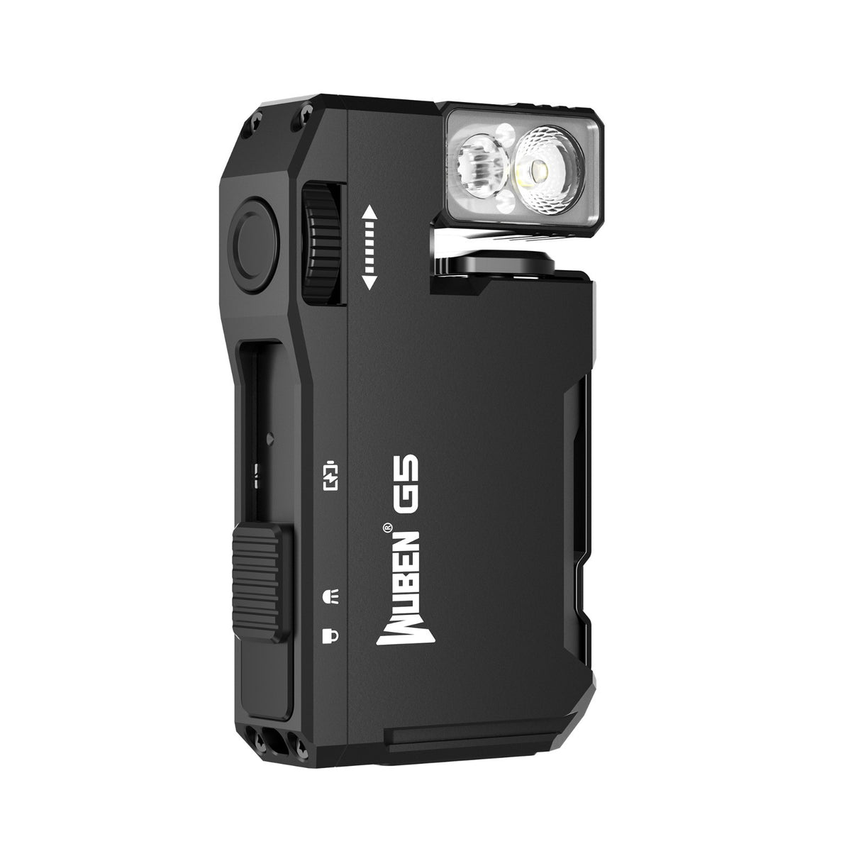Rechargeable EDC Flashlight with RGB Light and 400 Lumens