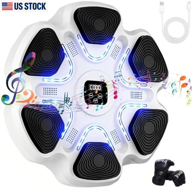 Music Boxing Machine with Gloves for Home Workout Wall Mount