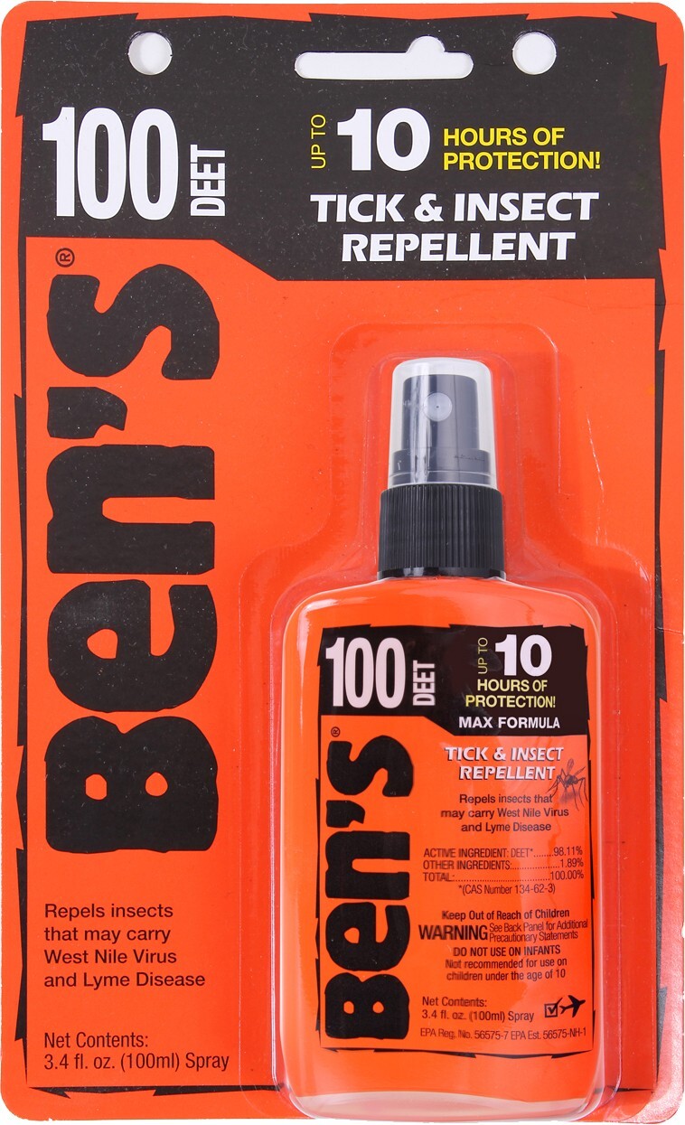 Max DEET Insect Repellent Spray - 3.4 oz. Long-Lasting Bug & Mosquito Protection