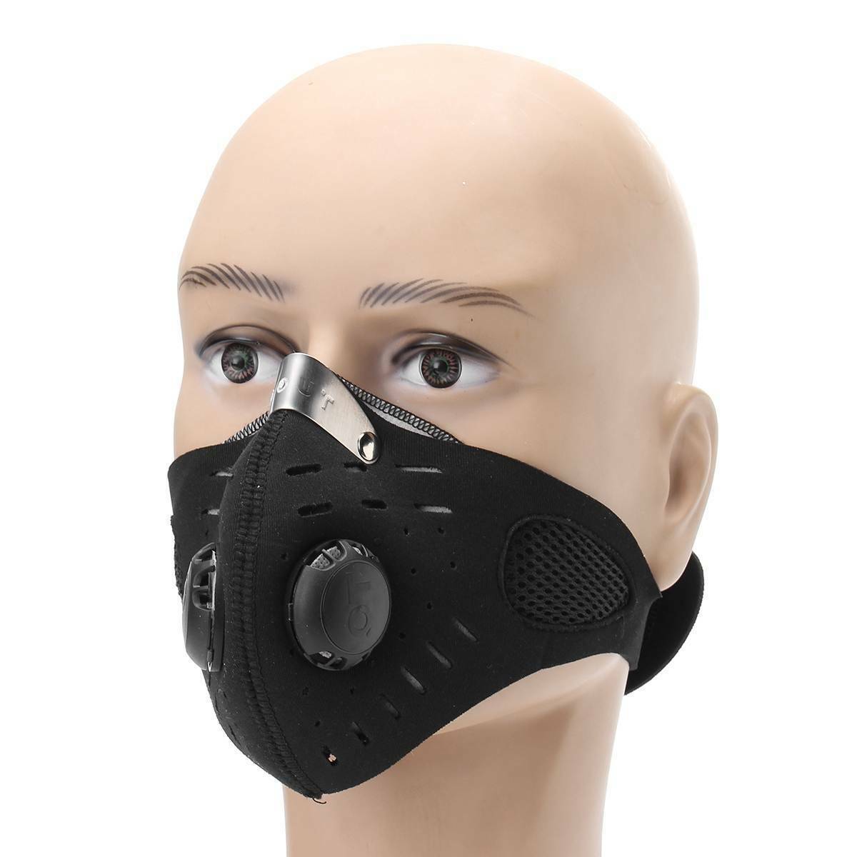 Outdoor Anti-Smoke Face Mask with Filter, Unisex Respirator Mask