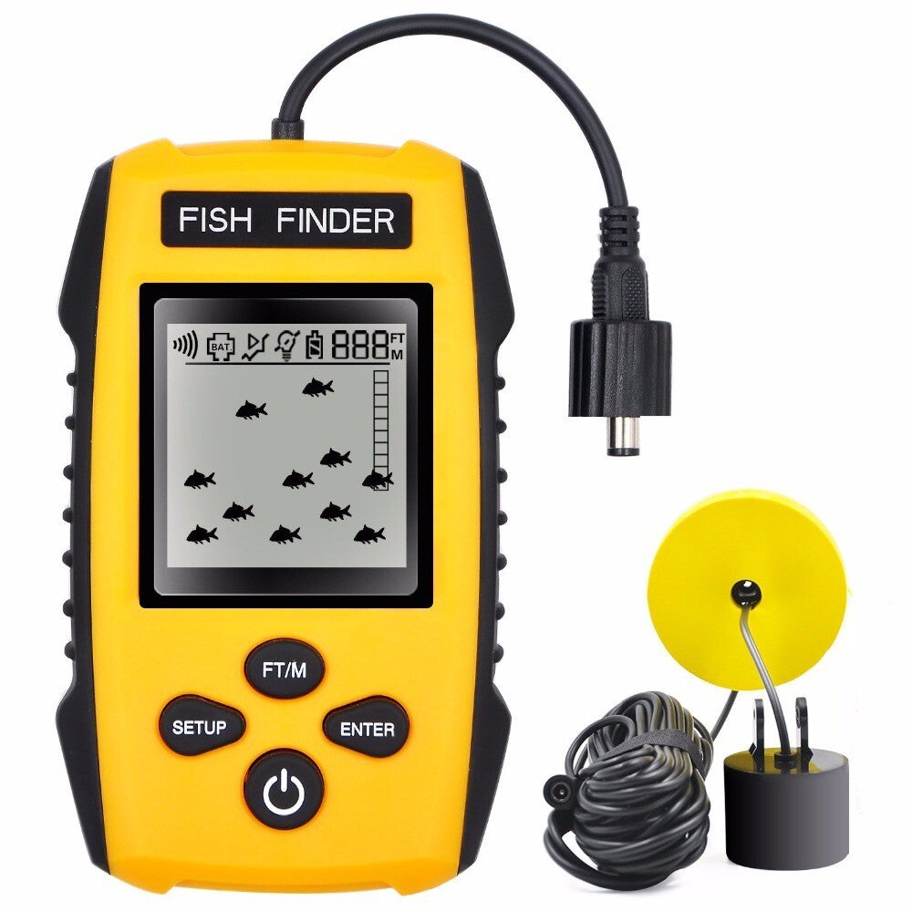 Portable Fish Finder with 100M Depth Range for Boats and Lakes