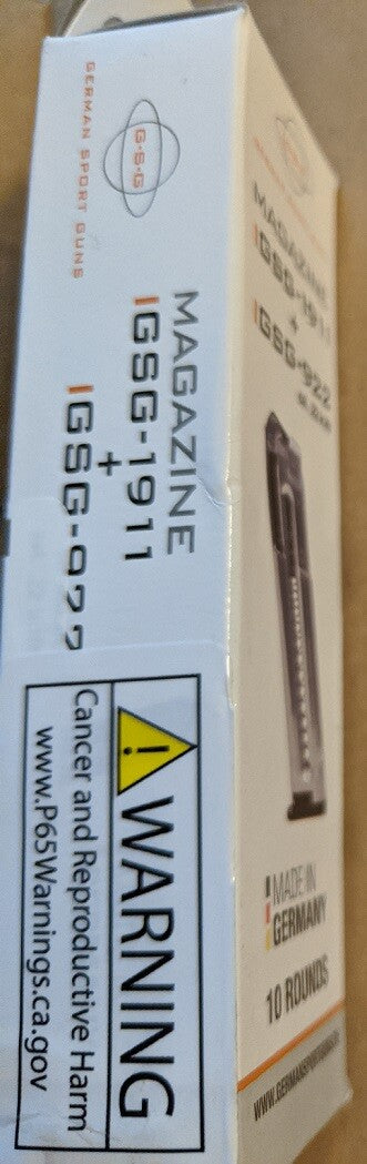 22LR Magazine for GSG 1911 & Sig Sauer 1911 - 10 Round Steel Magazine