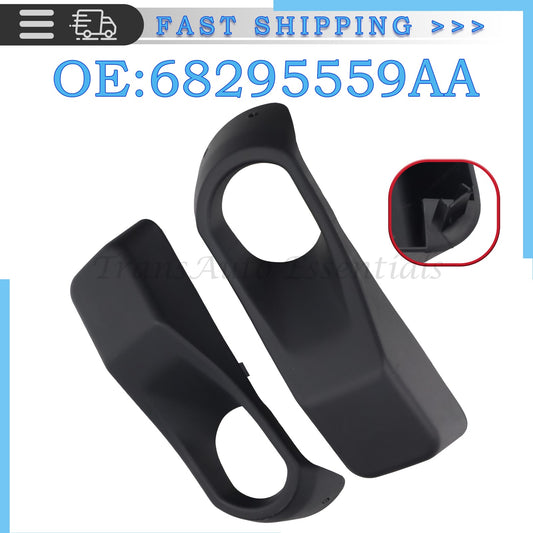 Jeep Wrangler Fog Light Cover Bumper Trim Front Driver Passenger Side
