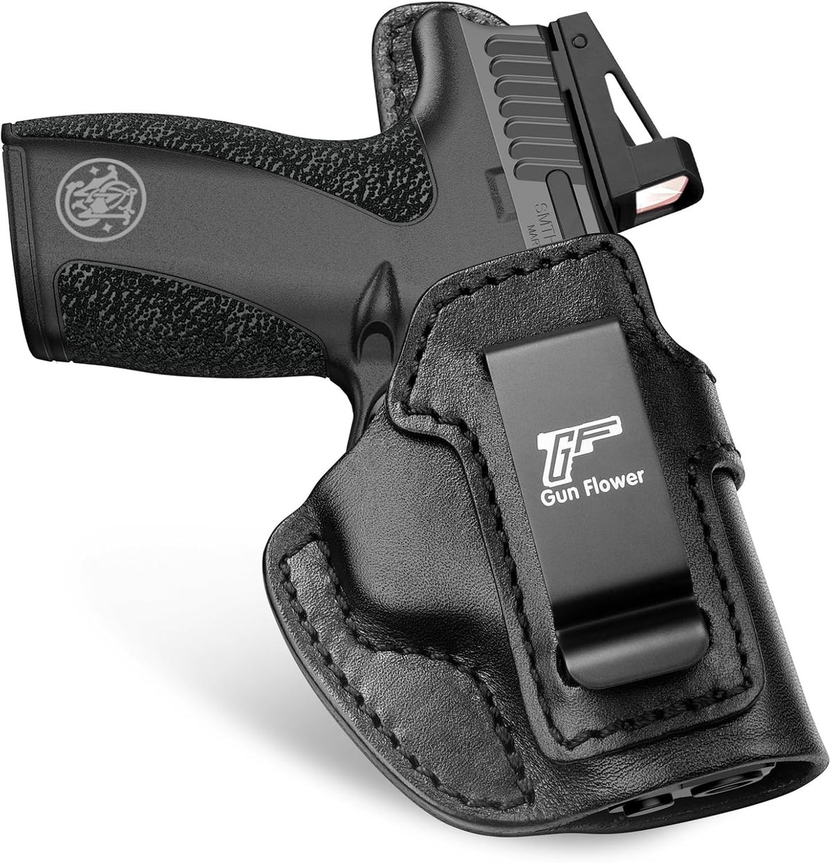 Concealed Carry Leather Holster for S&W Bodyguard 2.0, Optic Cut, Right Hand