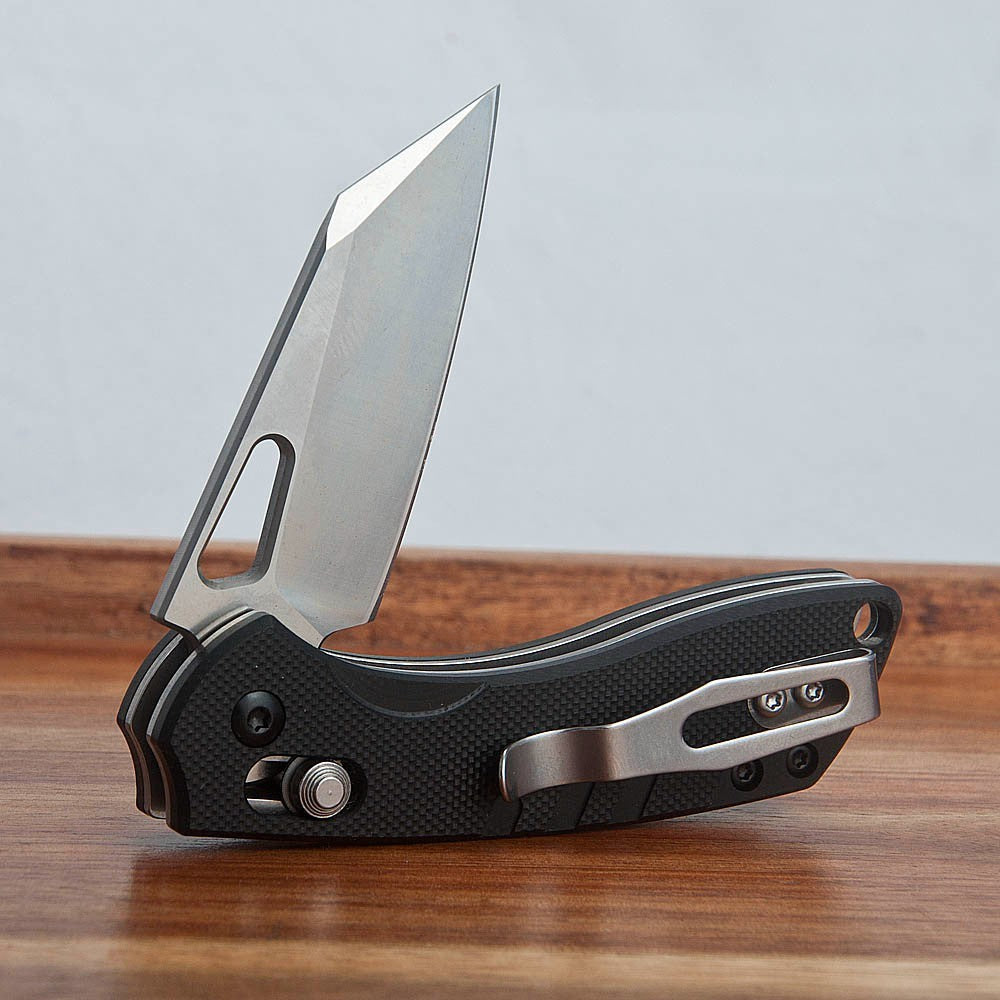 Pocket Folding Knife with D2 Steel Blade and G10 Handle - EDC Outdoor Tool