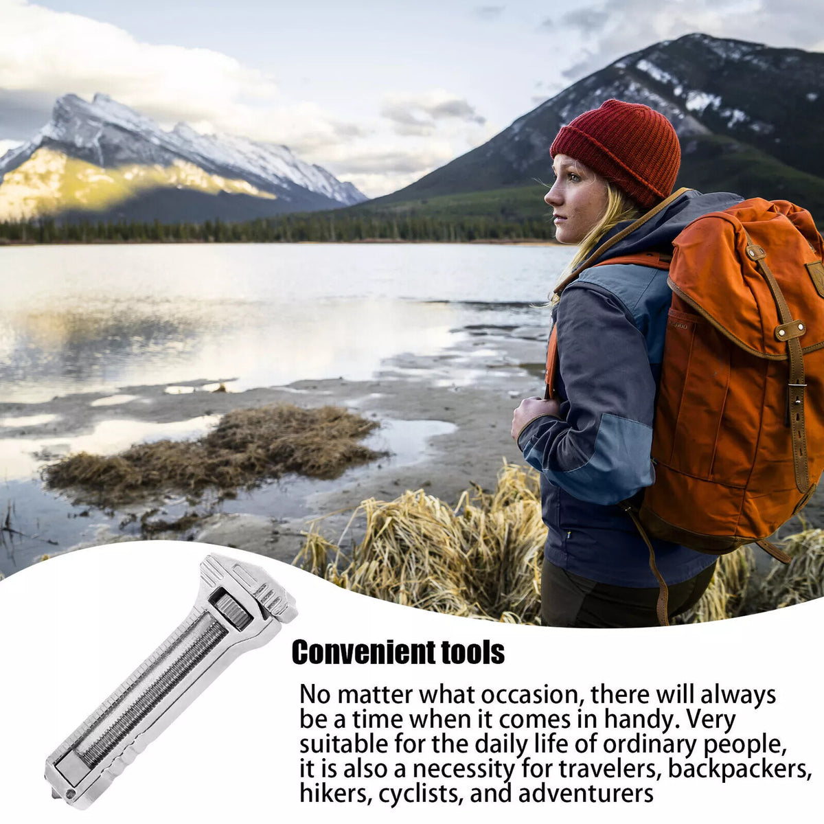 3-Pack Compact Titanium Multi-Tool Wrench Set with Bottle Opener & Caliper