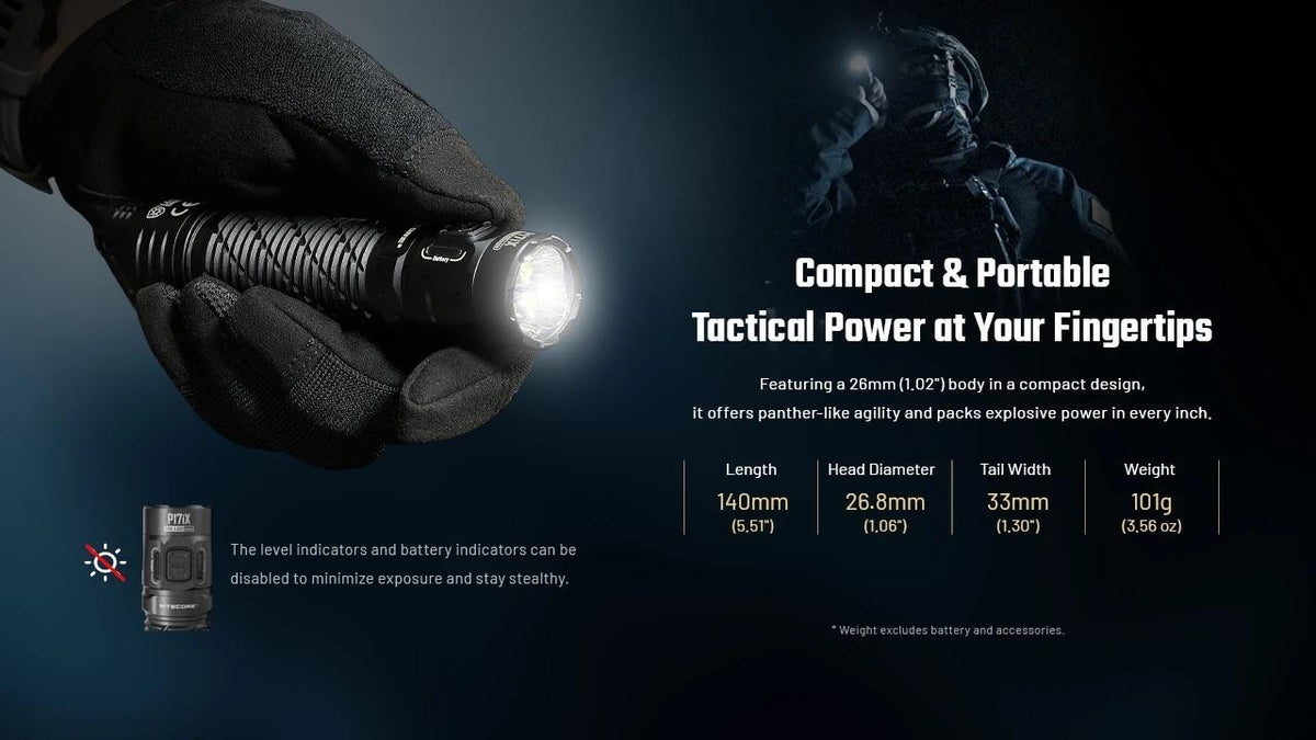 Rechargeable Tactical Flashlight 5000 Lumens with USB-C Charger