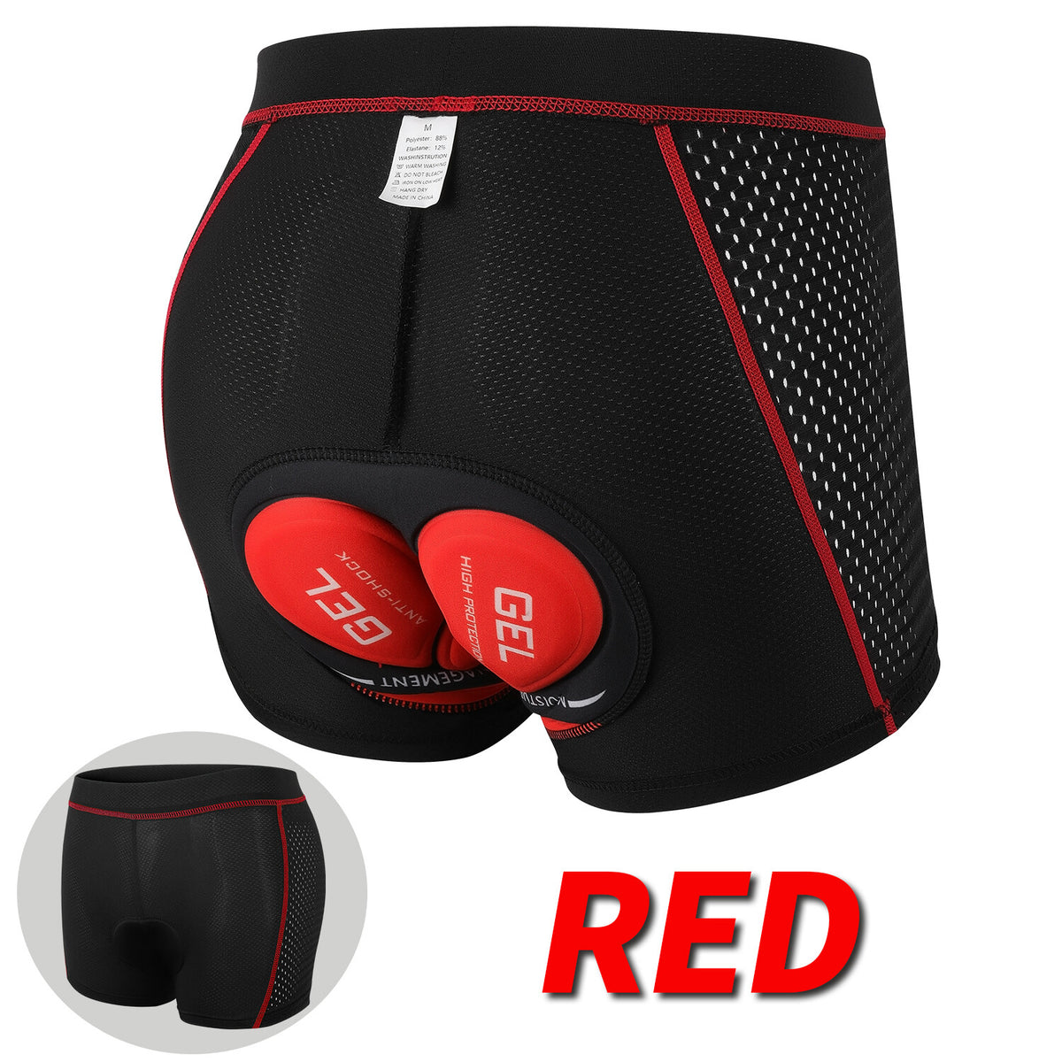 Men's Cycling Shorts with 3D Gel Padding Breathable Road MTB Bike Tights