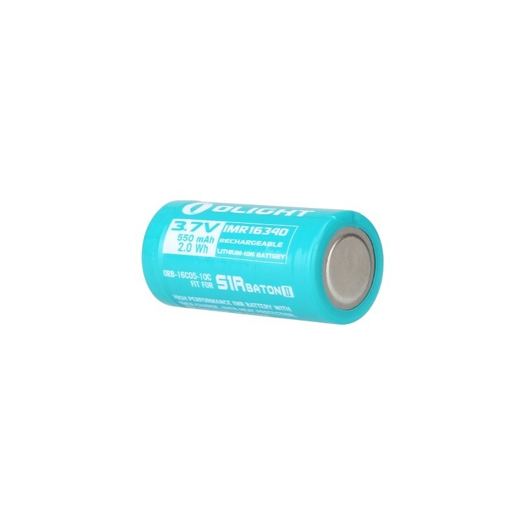 IMR16340 Rechargeable Battery 550mAh for Flashlights and Devices