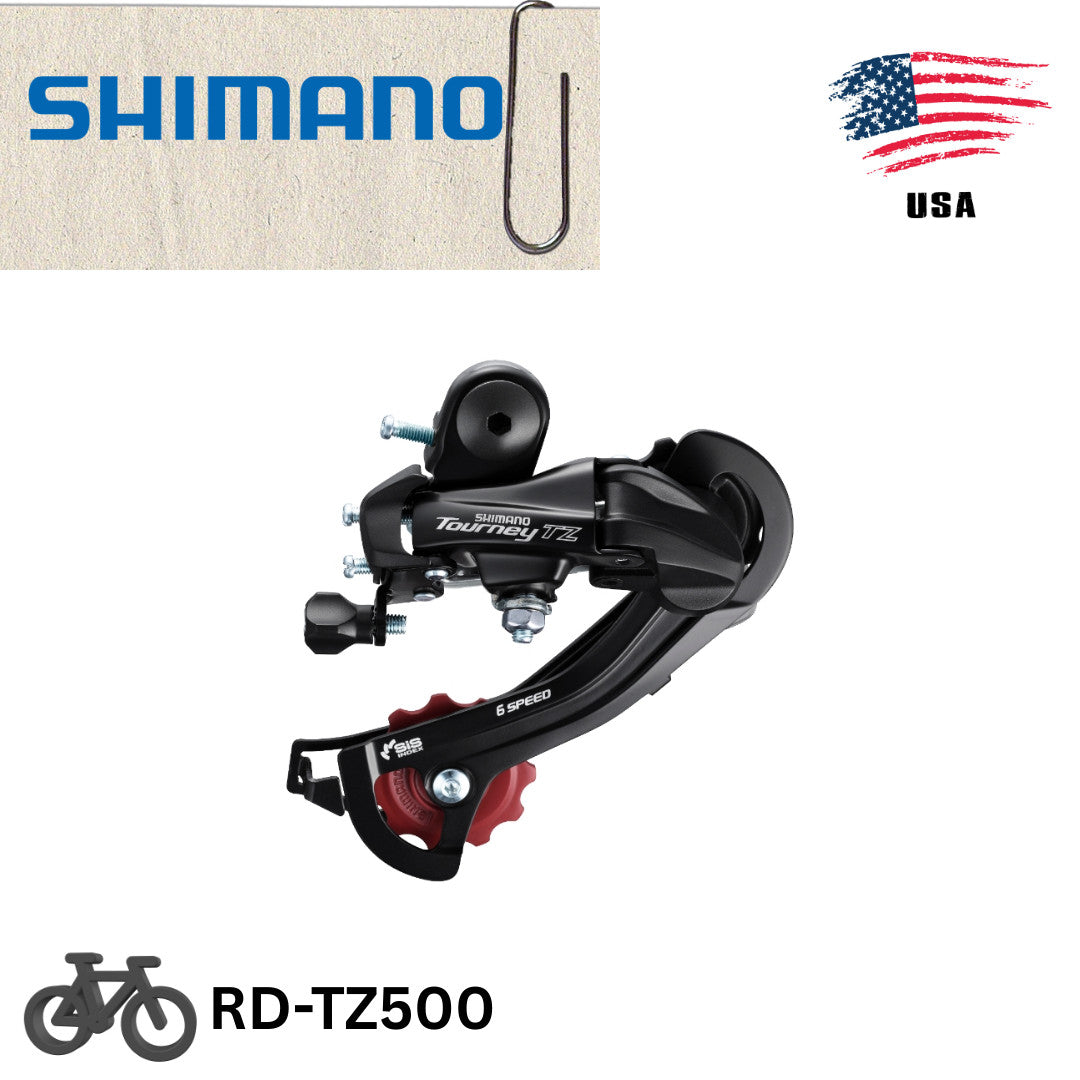 Shimano Tourney RD-TZ500 6/7 Speed Rear Derailleur - Direct Mount, Medium Cage