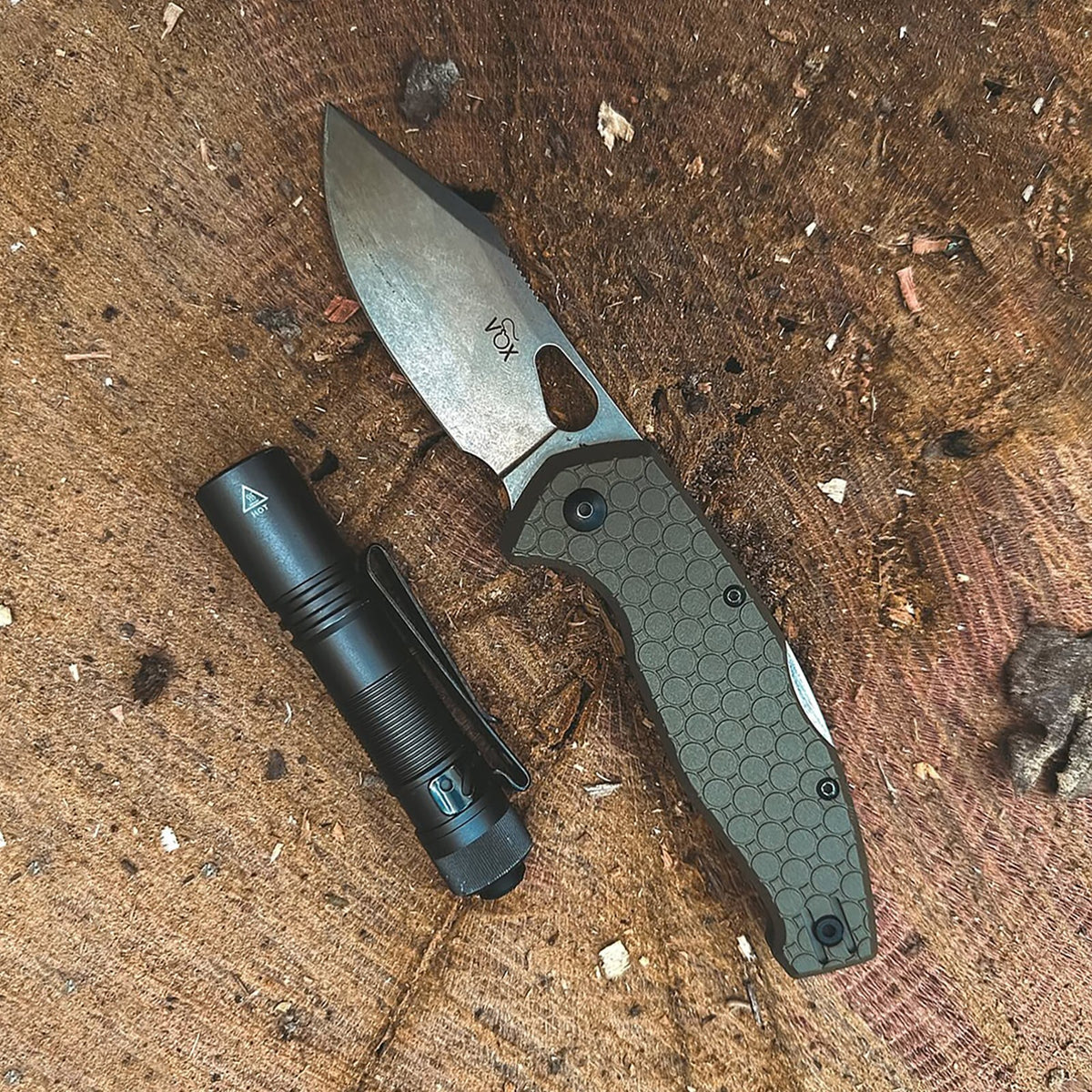 Jesper Voxnaes Folding Knife 3.25 Inch Stainless Steel Blade Pocket Clip