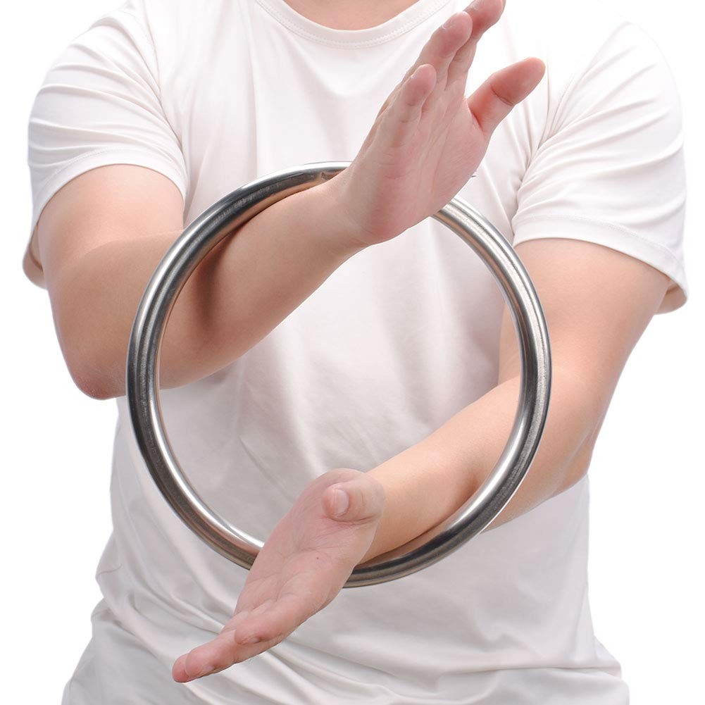 Wing Chun Stainless Steel Ring for Strength Training and Taiji Kung Fu