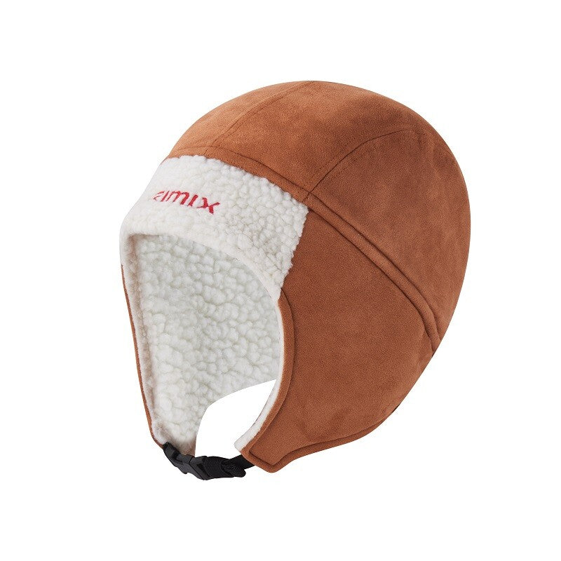 Winter Fleece Ski Hat with Ear Flaps Windproof Thermal Cap for Cold Weather