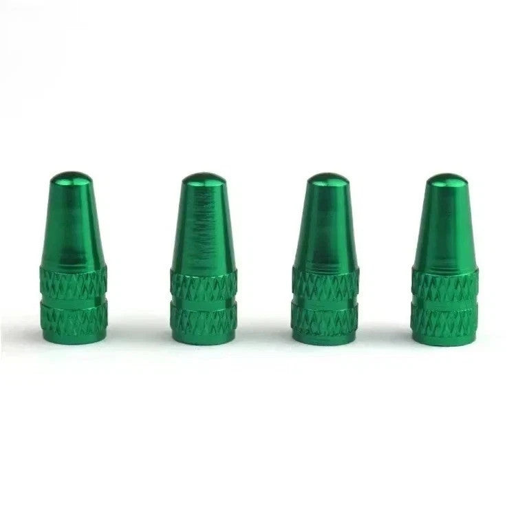 Aluminum Bicycle Valve Caps 4pcs - MTB Road Bike Dust Covers Cycling Accessories