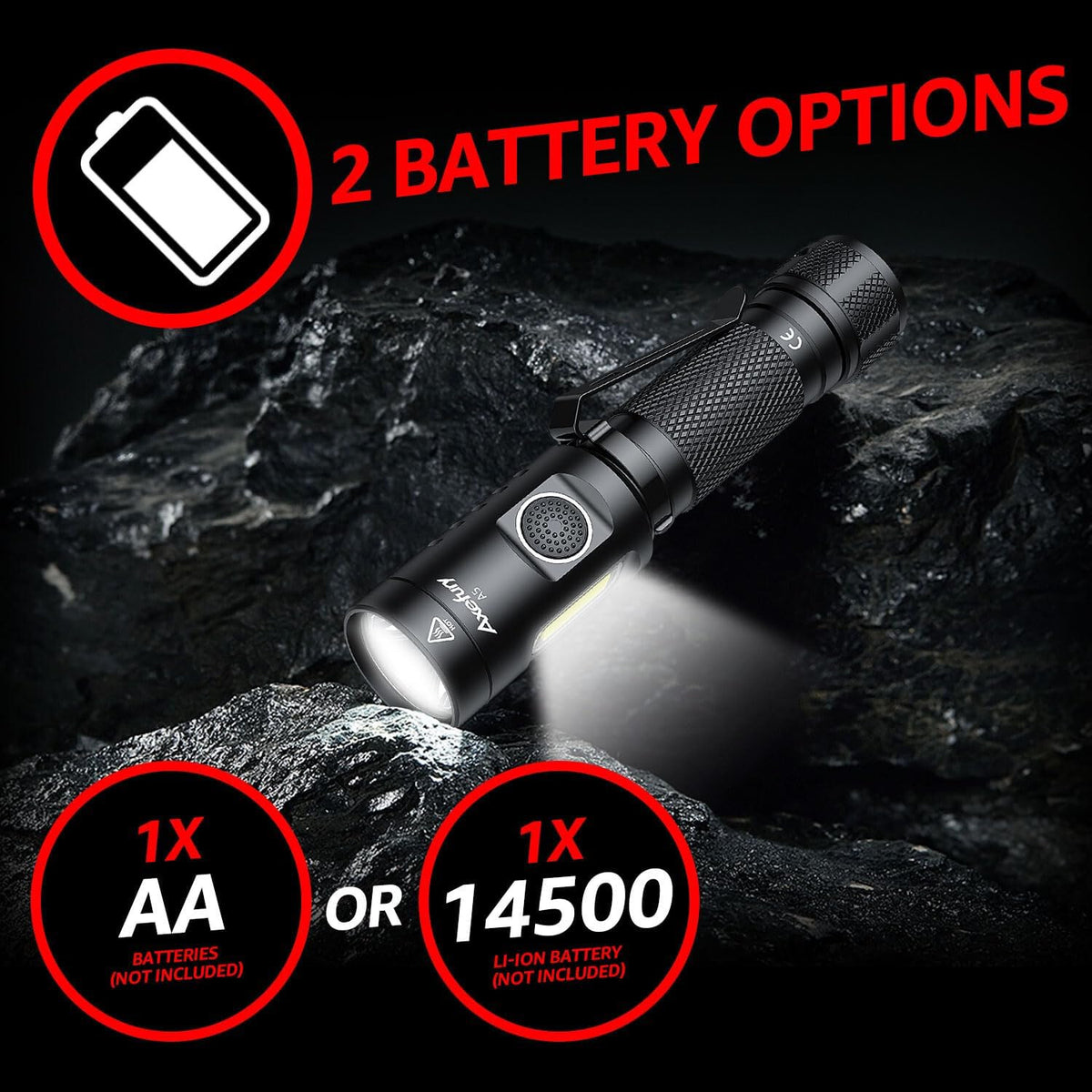 Magnetic LED Tactical Flashlight 700 Lumens Waterproof Camping Work Light