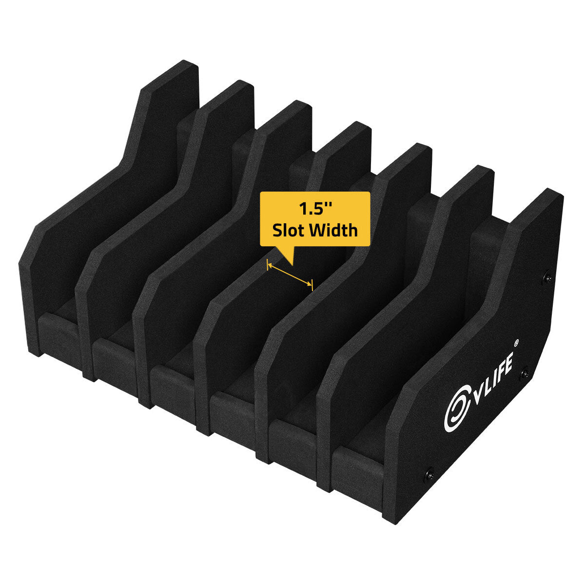 6 Slots Foam Pistol Rack Gun Holder Stand for Safe Storage and Organization