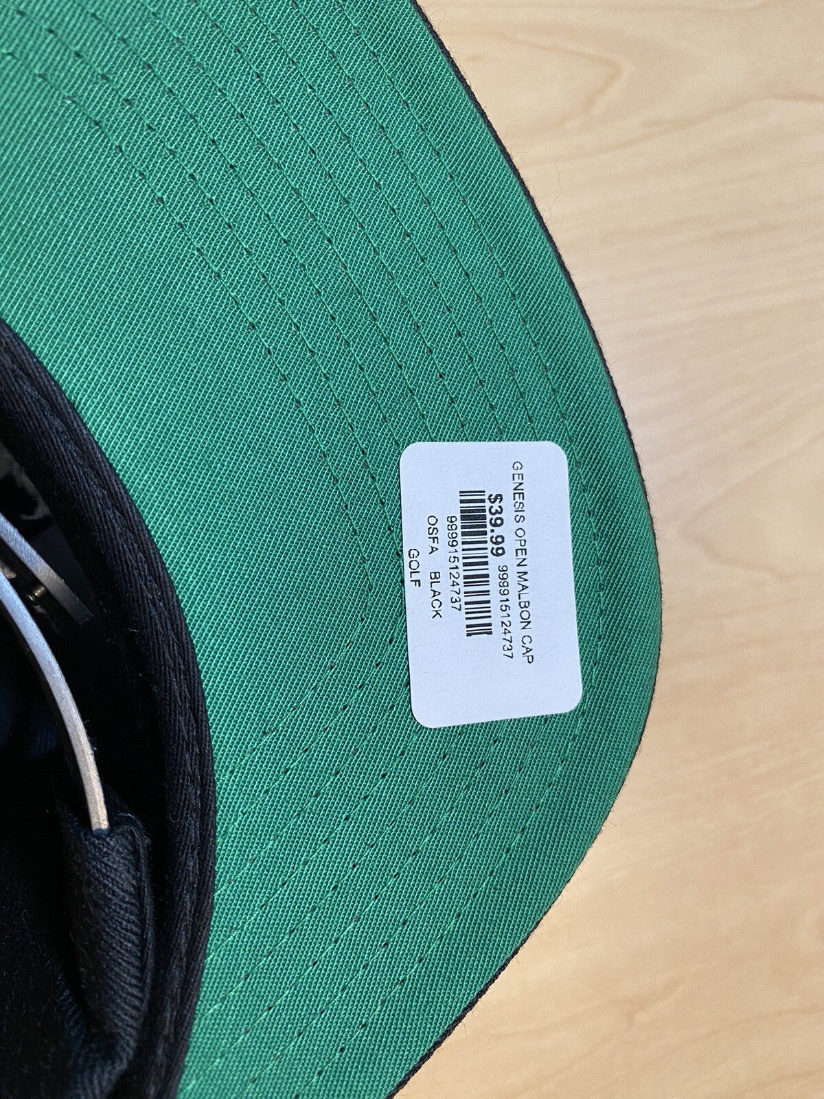 Malbon Golf Hat Genesis Open Pacific Palisades Black Snapback Cap