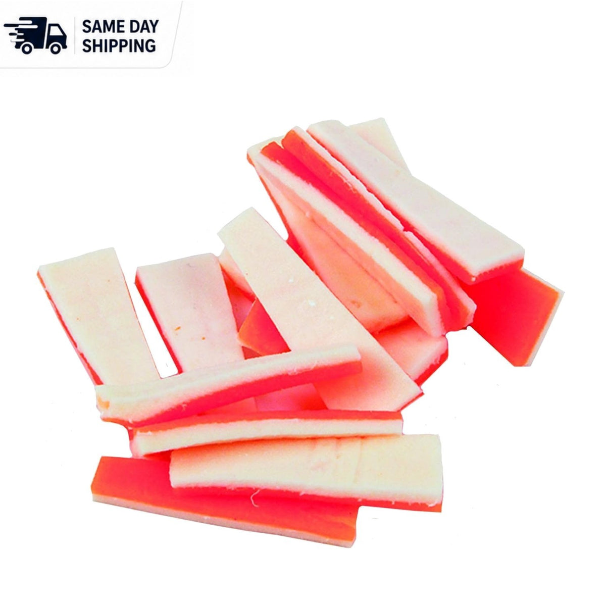 Long-Lasting Saltwater Fishing Bait Strips - 15 Orange Sand Flea Attractants