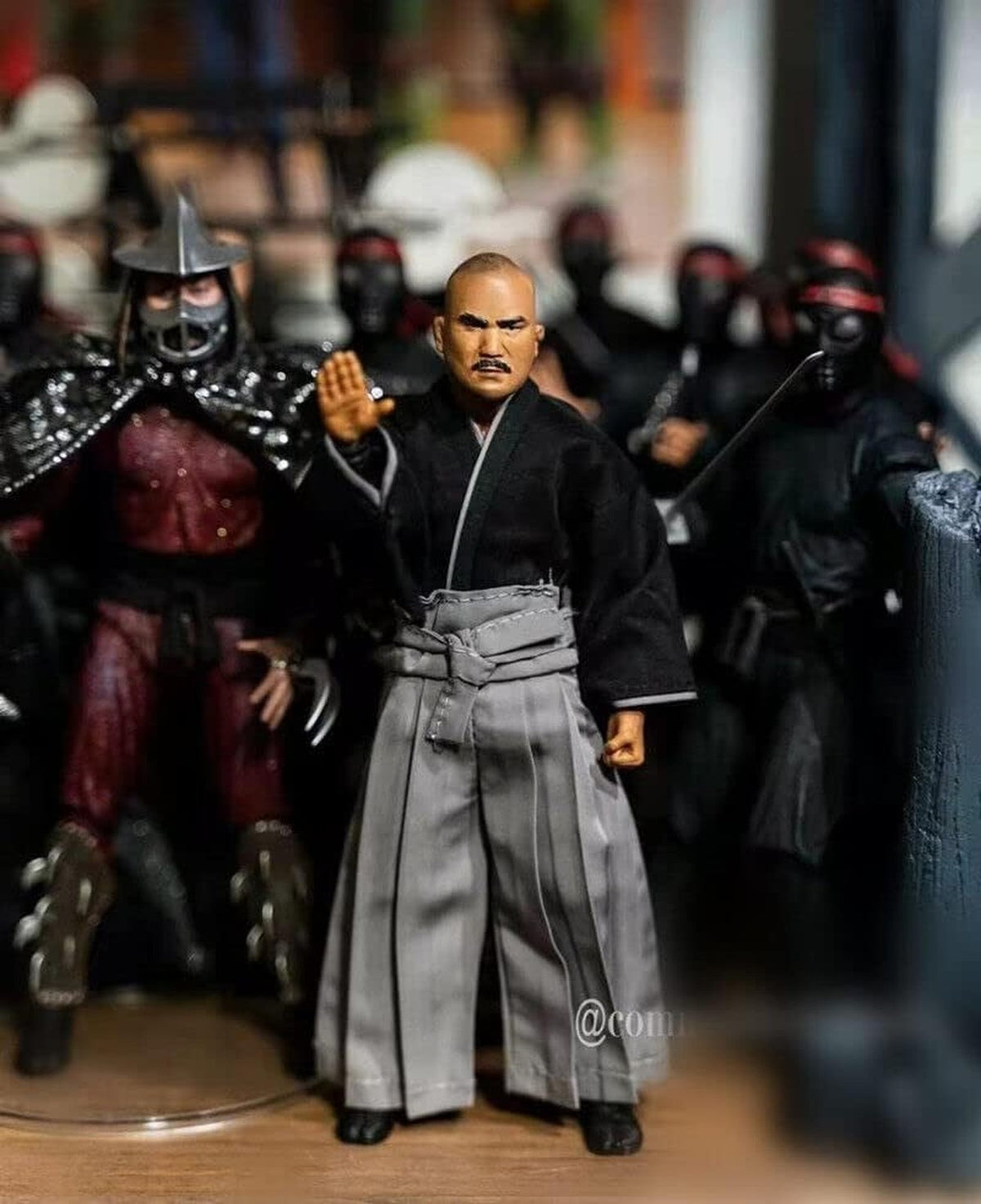 Japanese Samurai 1/12 Scale Clothes Set for Action Figures - Tops, Pants & Belt