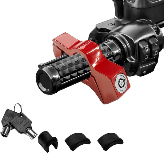 Motorcycle Handlebar & Brake Lock Anti-Theft Security Lock with Keys