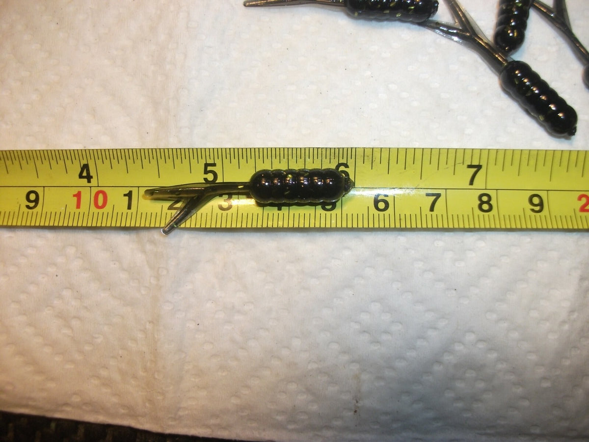 Soft Plastic Crappie and Panfish Lure Set - 1.5 Inch Jigs & Flukes for Freshwater Fishing