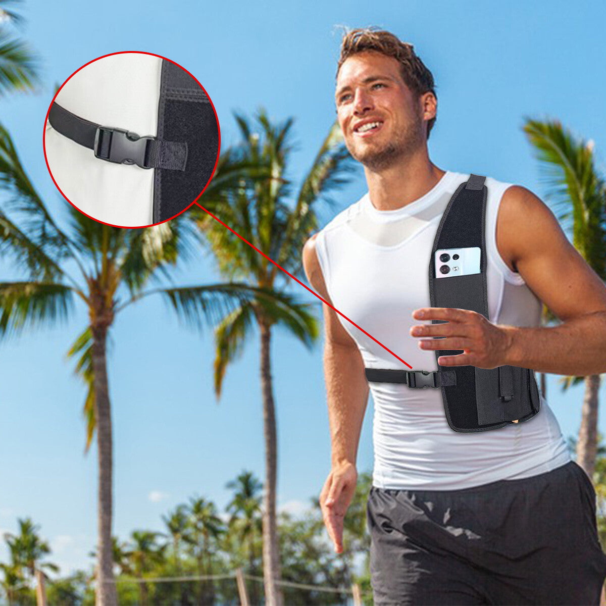 Universal Shoulder Gun Holster for Concealed Carry Adjustable Chest Pistol Holder
