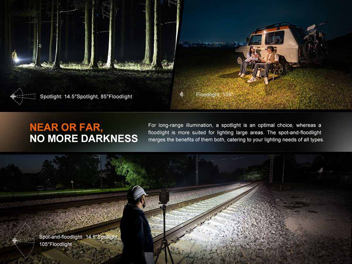 Rechargeable Camping Lantern with 1600 Lumens, USB-C, Flood & Spot Modes