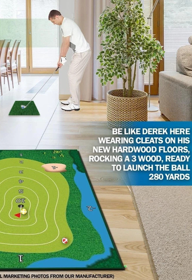 Golf Chipping Game 4x6 Ft Chip Off Challenge & Stick Game - BYOC